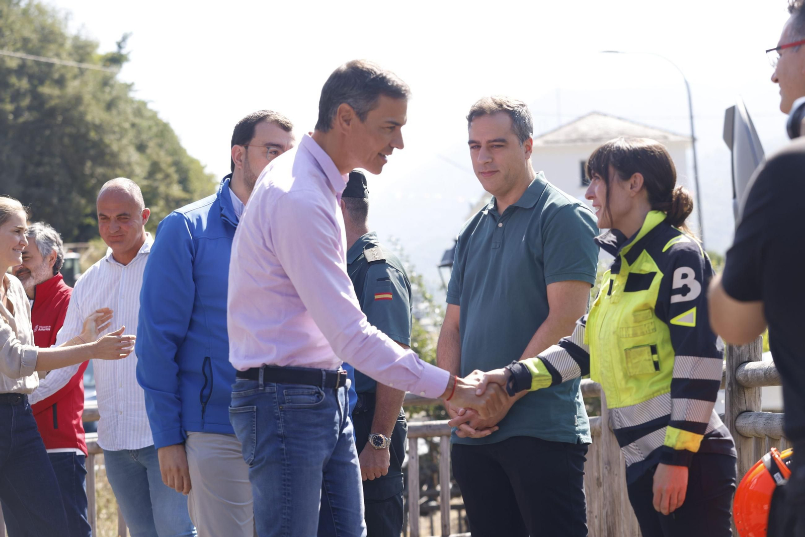 El presidente del Gobierno, Pedro Sánchez, este viernes durante su visita a Asturias.