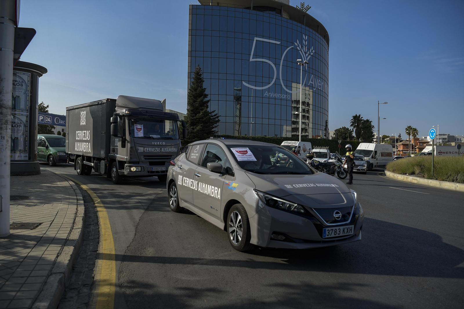 Fotos: El turismo se manifiesta en Granada