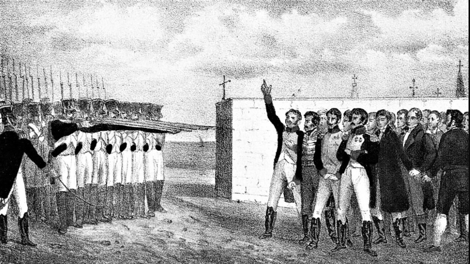 Los fusilamientos de Algeciras. Ameller y Castillo (1853).