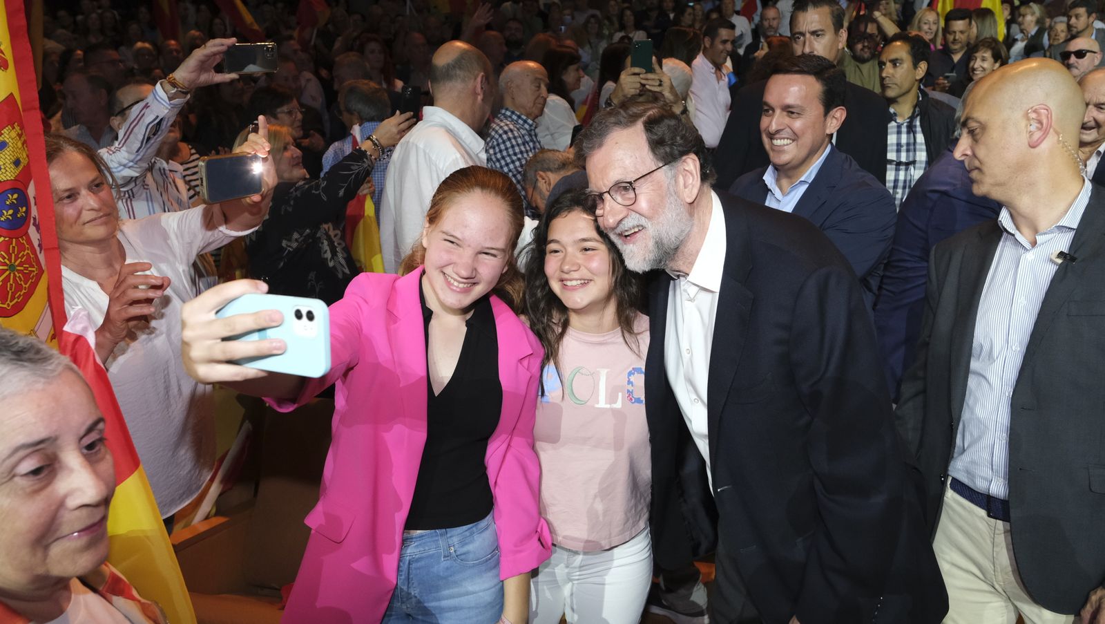 Imágenes de Rajoy apoyando la candidatura de Gabriel Amat a la Alcaldía de Roquetas de Mar