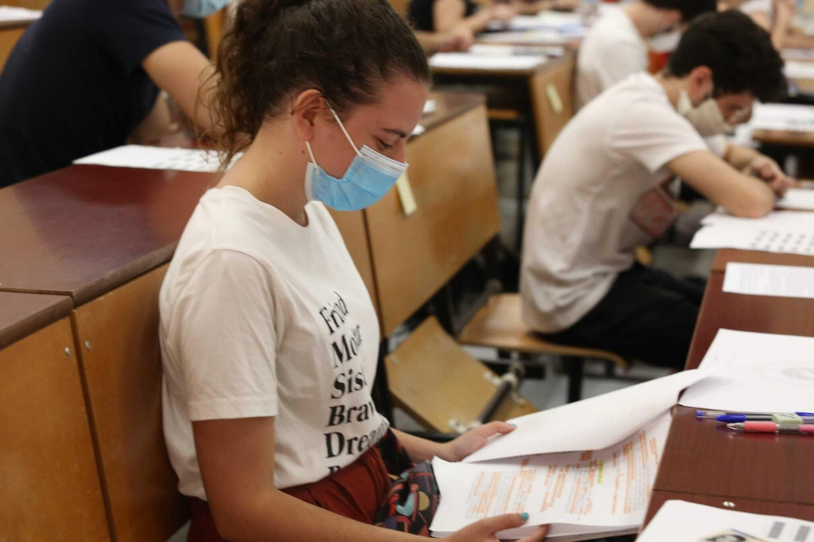 Arranca la Selectividad del coronavirus y las mascarillas en Málaga, en fotos
