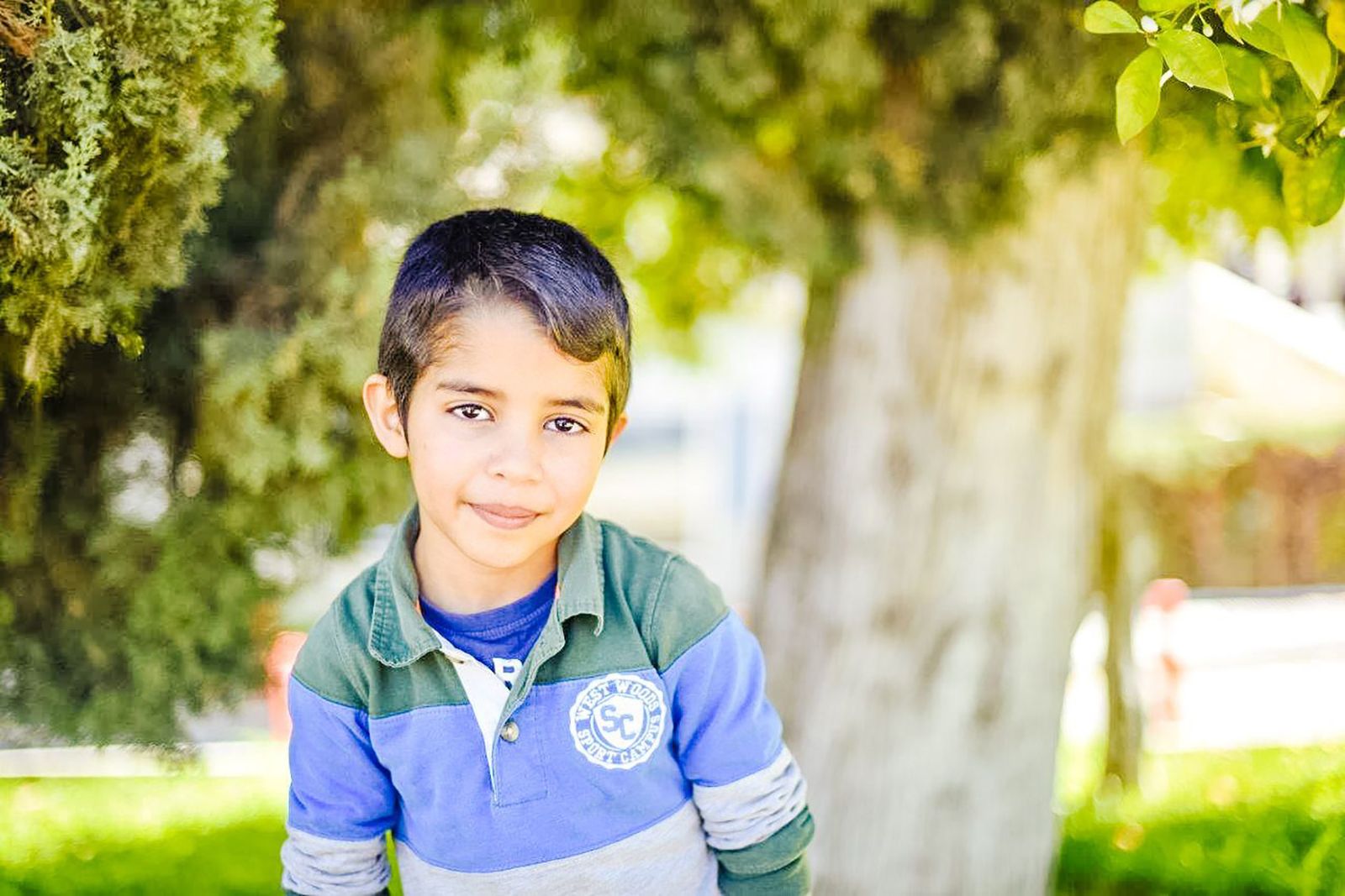 Taha, el niño marroquí de seis años operado en Málaga.