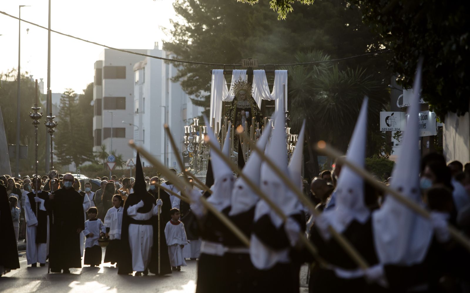 Las imágenes de la cofradía de la soledad en la Semana Santa de Chiclana 2022
