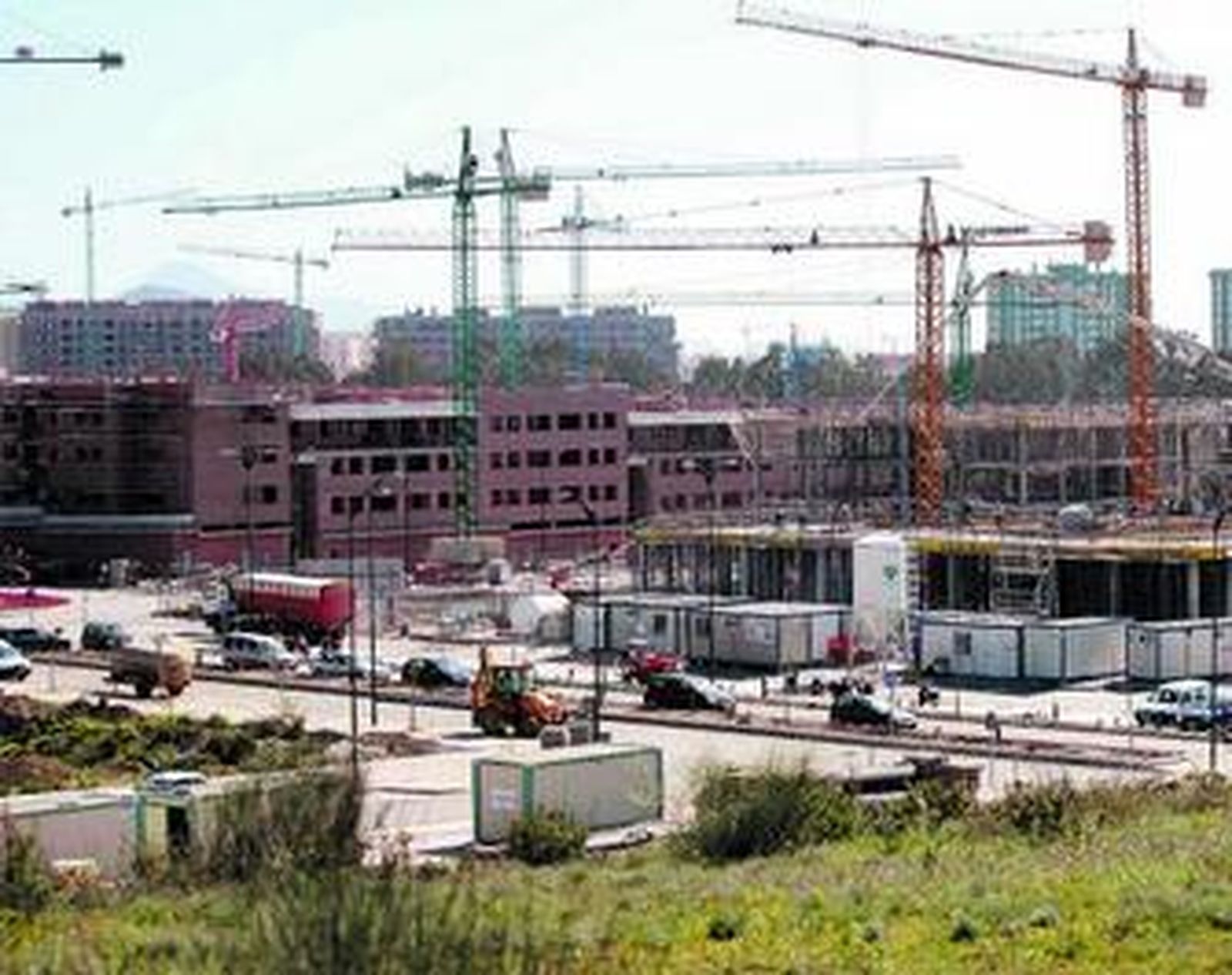 Construcción de viviendas en la zona de Soliva Este.