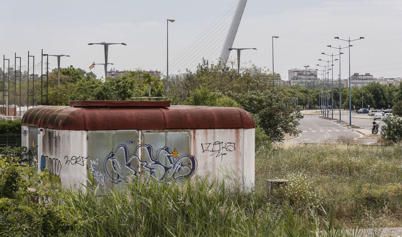 Descampado en el que fue hallada la joven víctima de la violación múltiple.