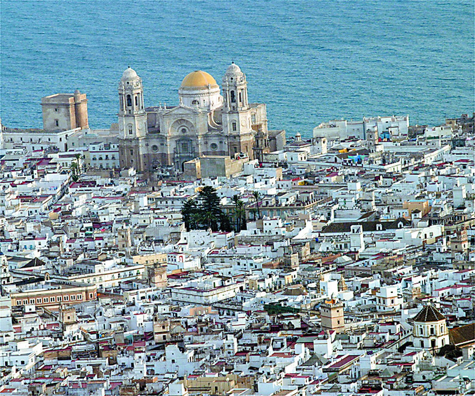 Vista aérea de la ciudad.
