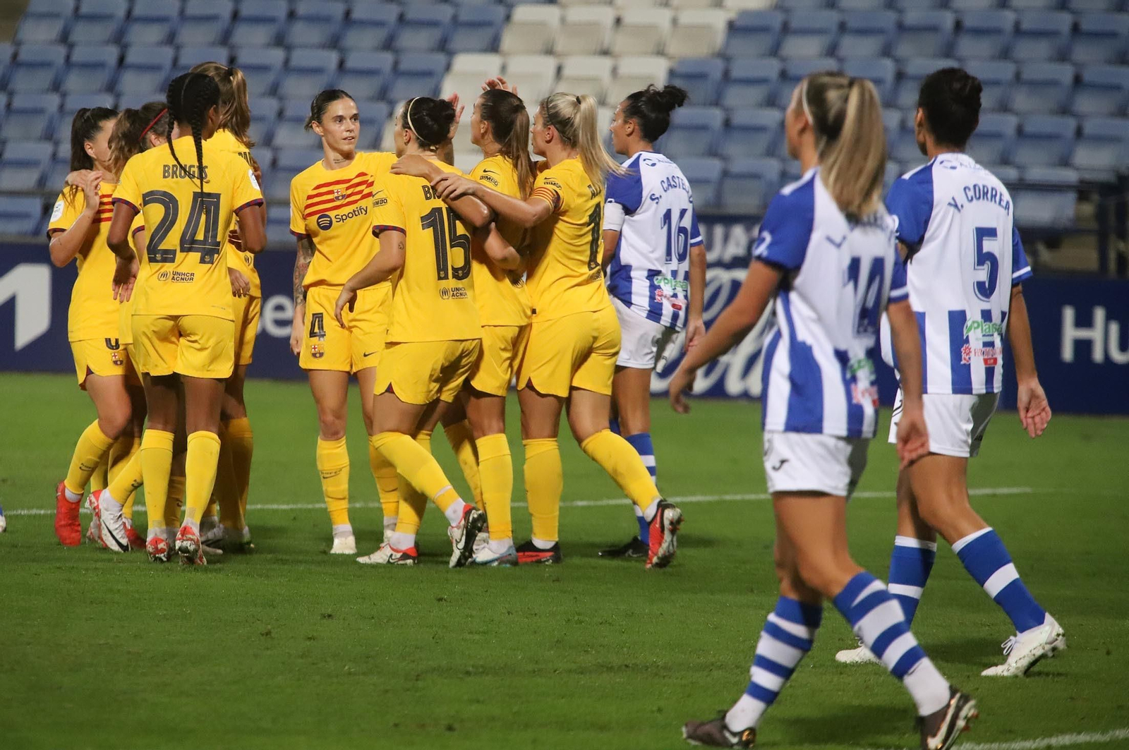 Imágenes del Sporting de Huelva-FC Barcelona