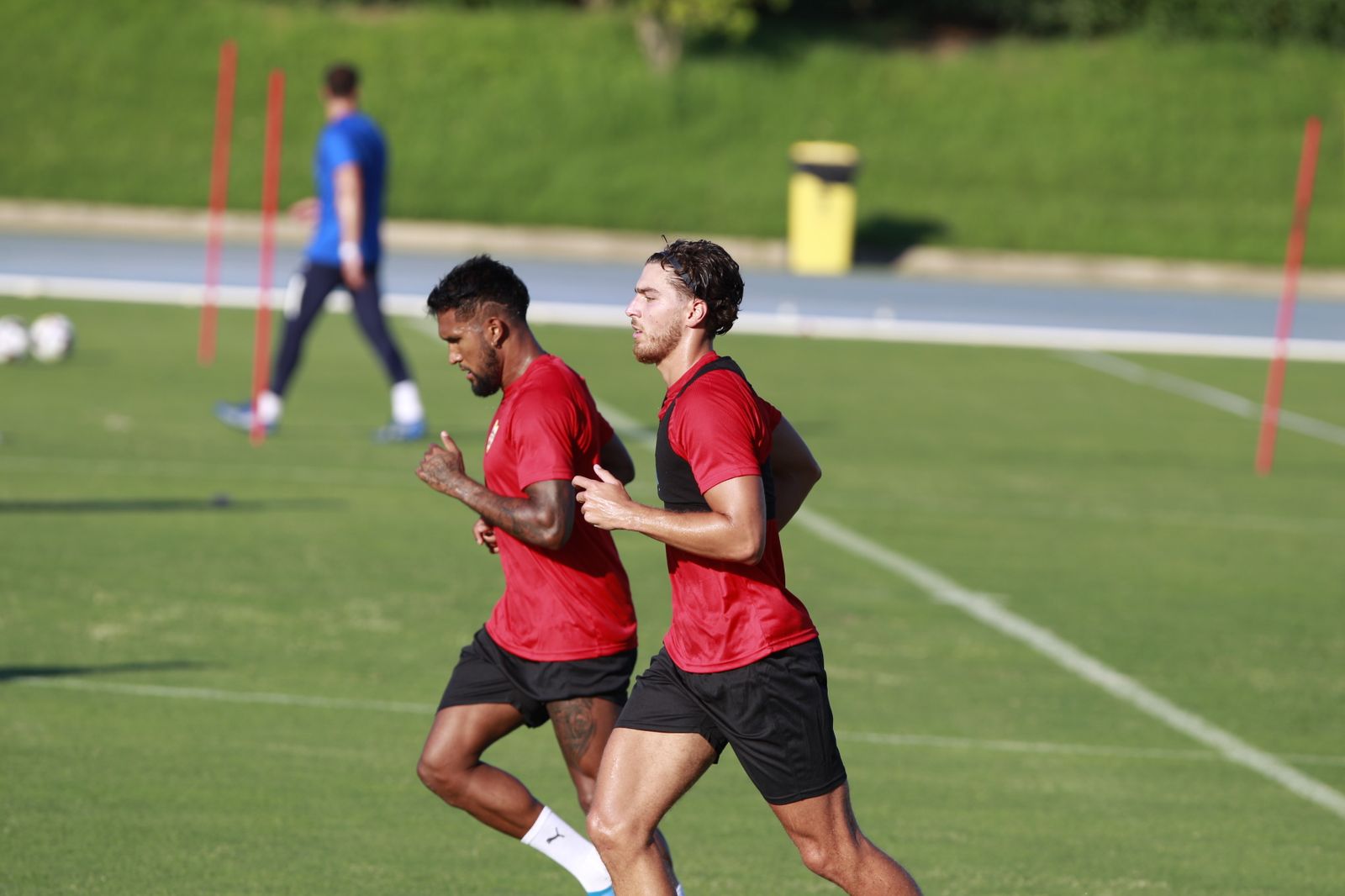 Imágenes del primer entramiento de la U.D. Almería en la Liga Santander, temporada 2022-2023