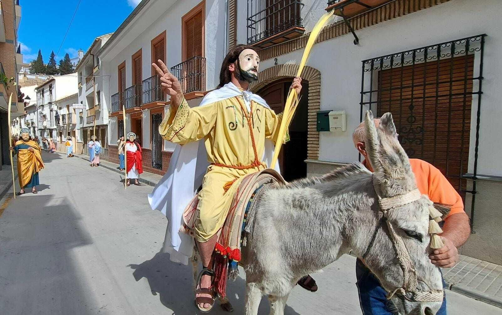 La procesión de la Borriquita de Iznájar, en imágenes