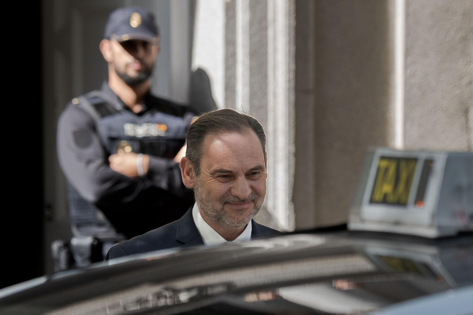 El ex ministro José Luis Ábalos, a su salida este miércoles del Supremo.