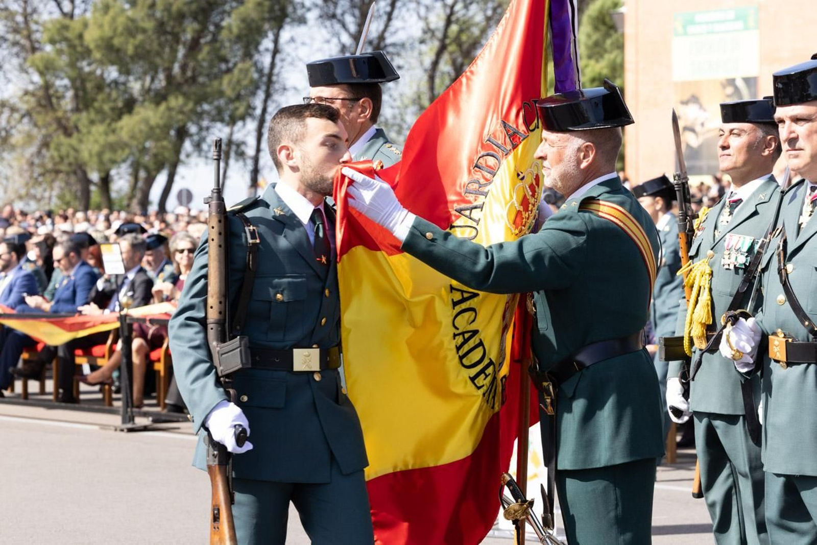 Acto de jura de bandera de la 130ª promoción de guardias civiles de la Academia de Baeza