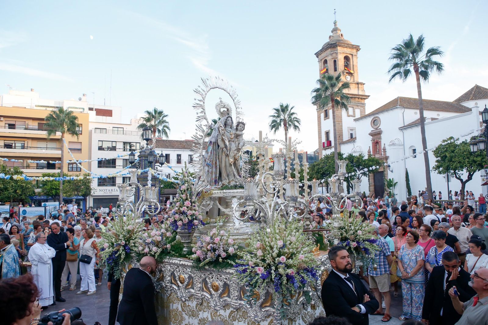 Procesión de la Virgen de la Palma, en imágenes