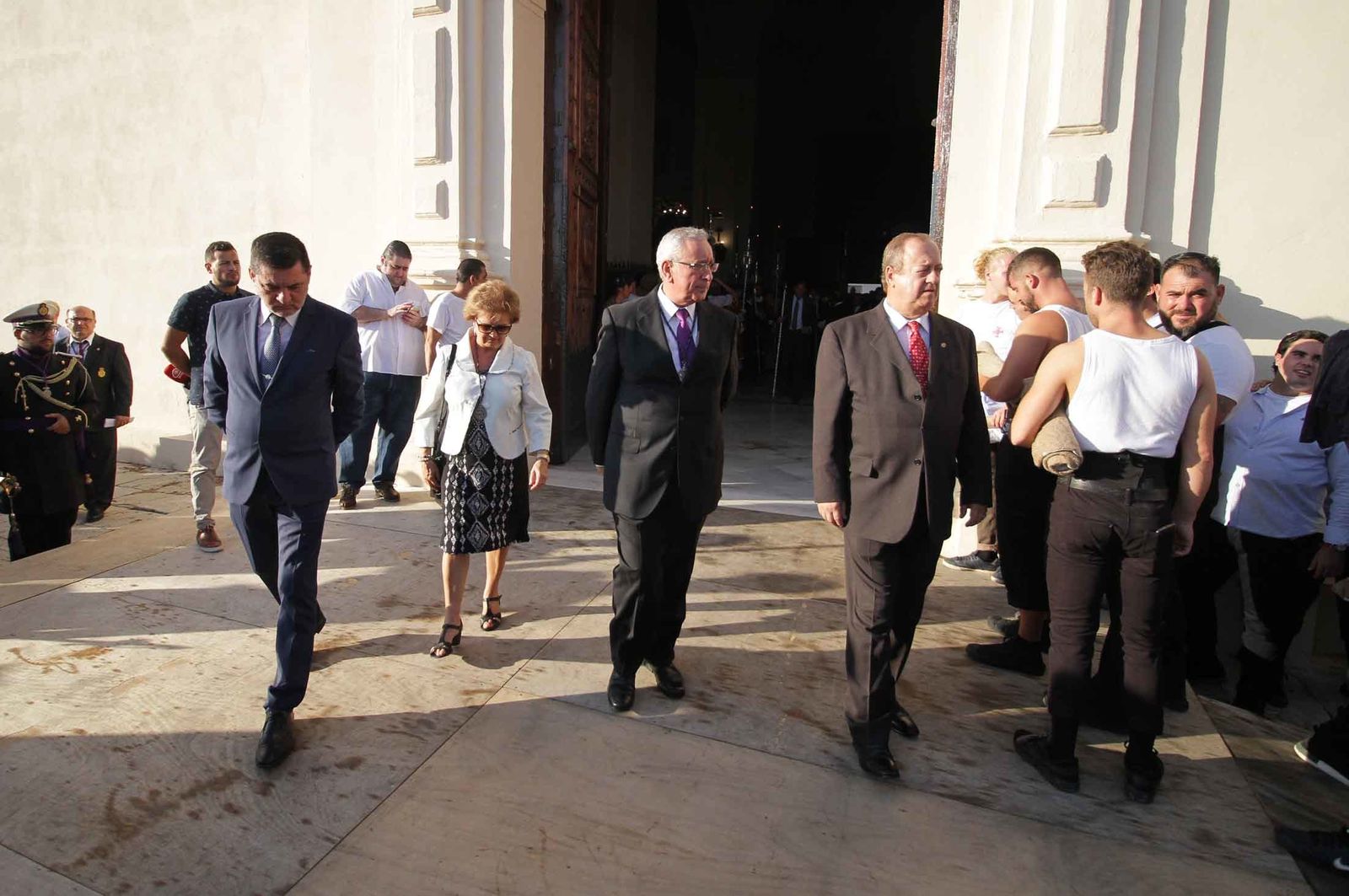Imágenes del Señor de Pasión en la procesión del centenario de la hermandad