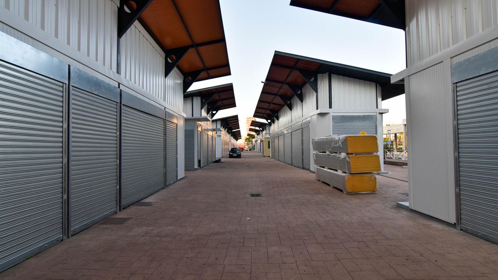 El mercado provisional del Bulevar. El mercado provisional del Bulevar.
