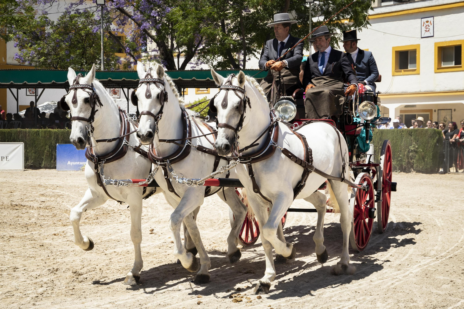 Puro espectáculo en el Concurso de Enganches de la Feria del Caballo de Jerez