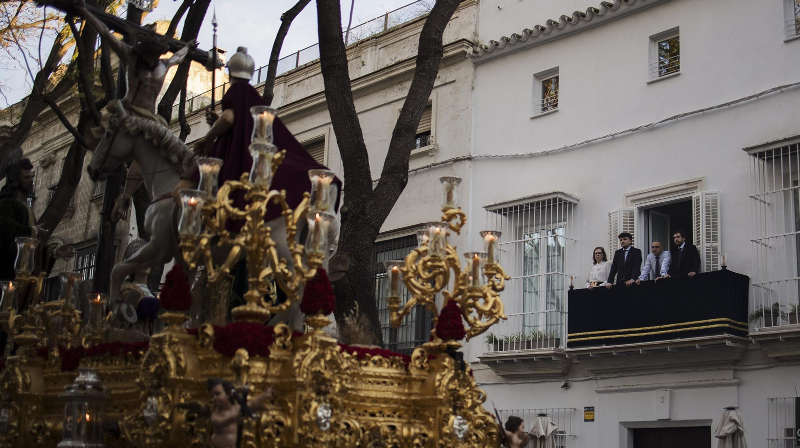 Imágenes de la Hermandad de La Lanzada en el Jueves Santo de Jerez 2025