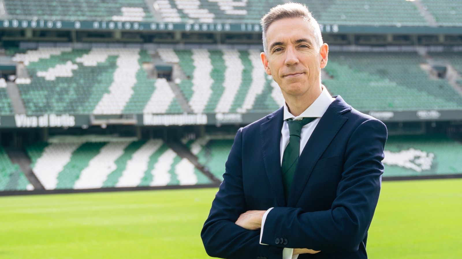 Emilio García Duarte en su presentación como nuevo director de negocio del Real Betis