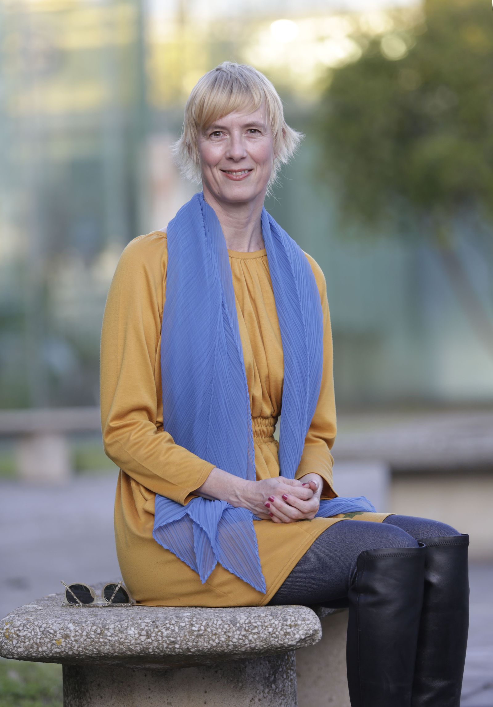 Patricia Almarcegui, en la Fundación Tres Culturas del Mediterráneo.