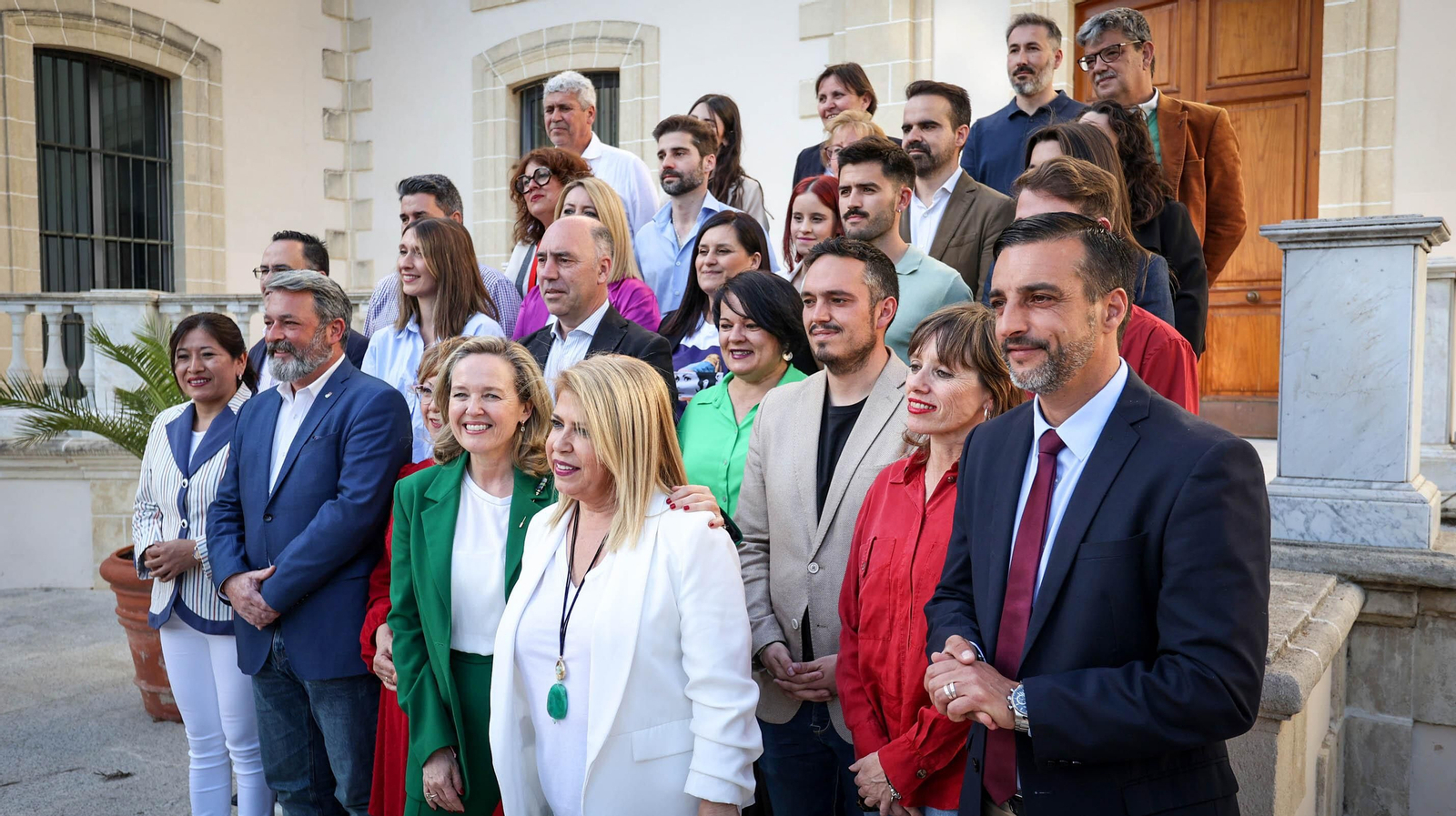 Presentación de la candidatura del PSOE de Jerez a las elecciones municipales con la entonces ministra Nadia Calviño. Presentación de la candidatura del PSOE de Jerez a las elecciones municipales con la entonces ministra Nadia Calviño.