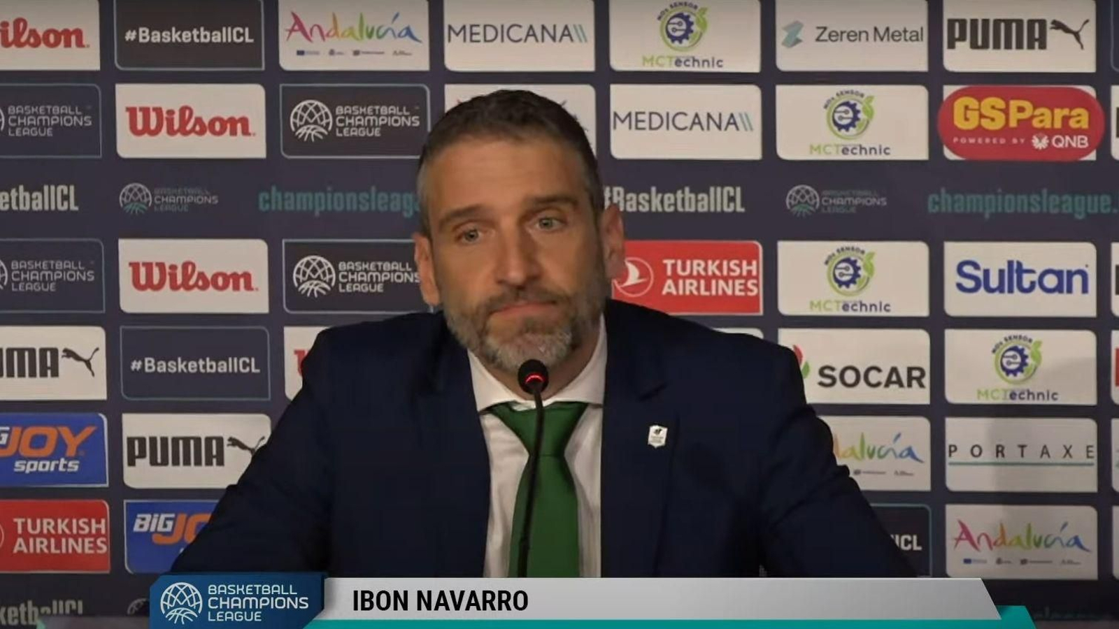 Ibon Navarro en rueda de prensa