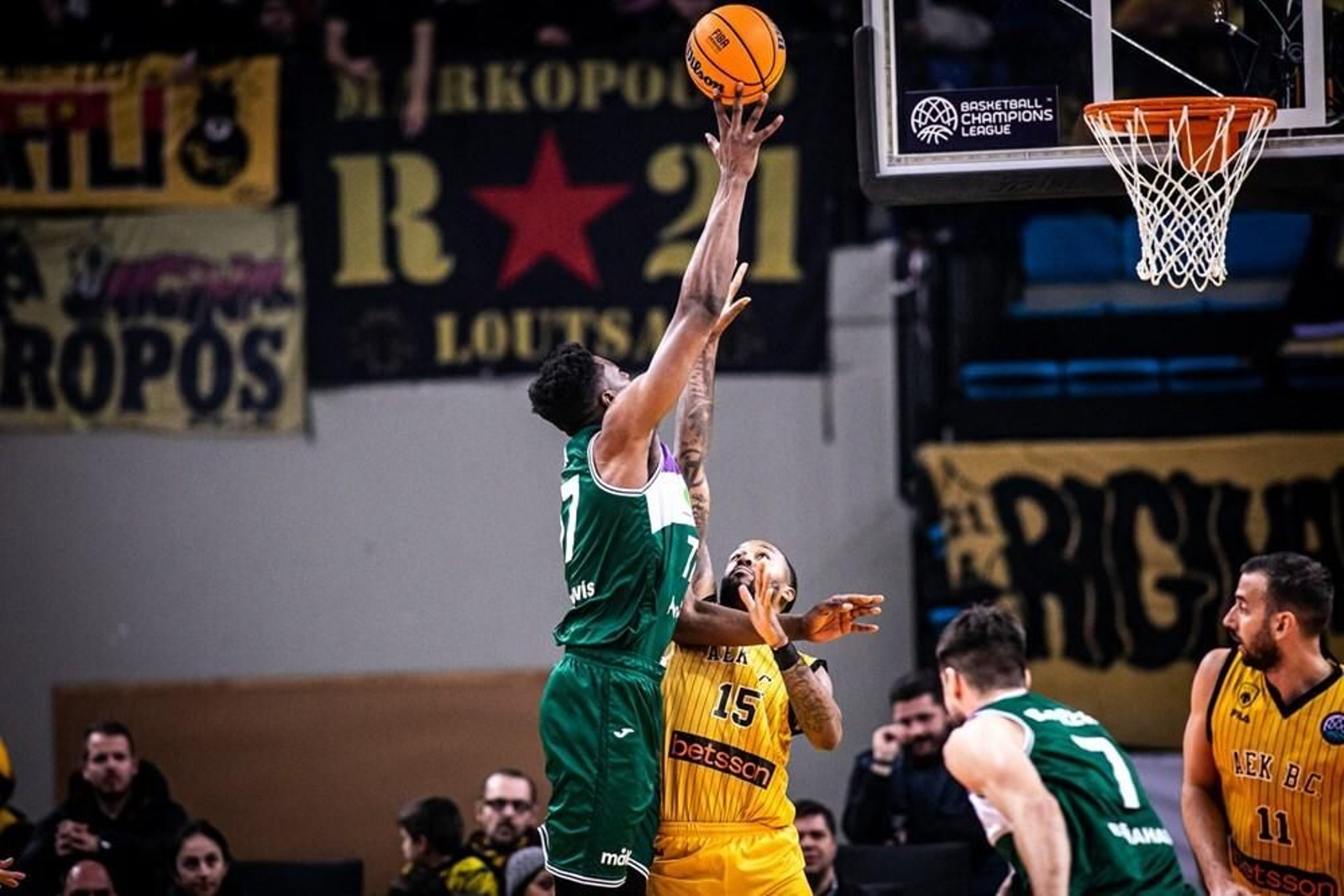 El AEK - Unicaja de la BCL, en fotos