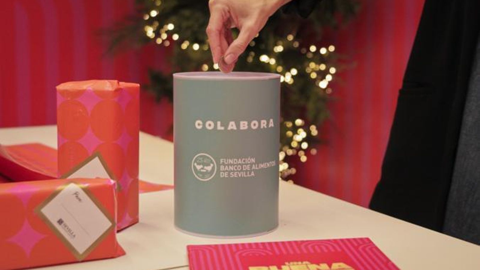 Solidaridad en el centro comercial Sevilla Fashion Oulet.