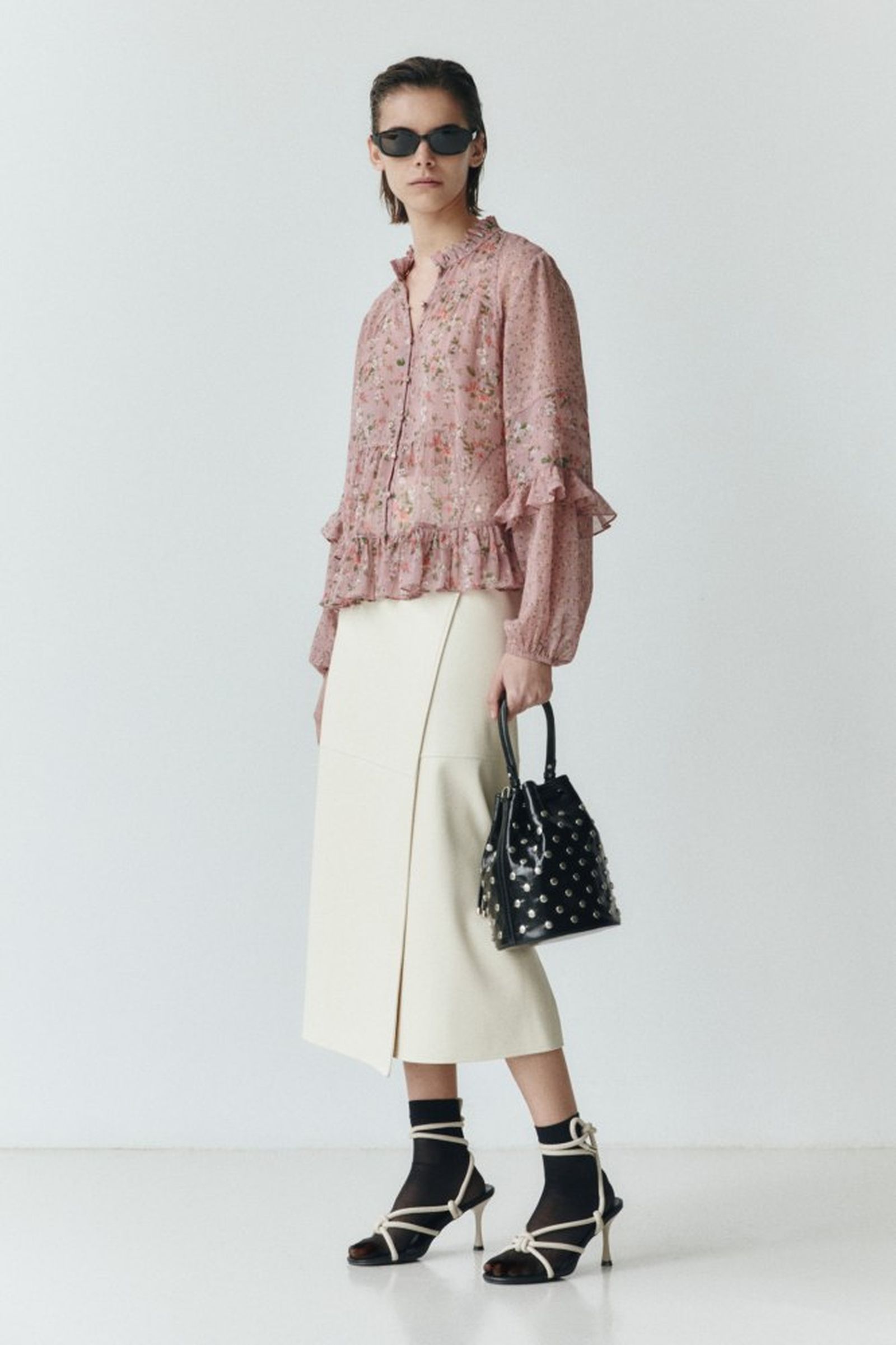 Camisa con estampado floral