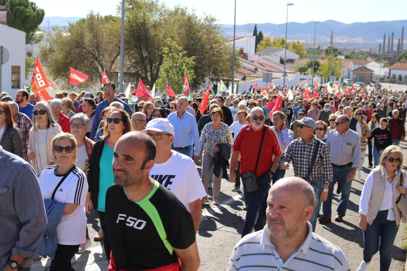 Un momento durante la protesta.
