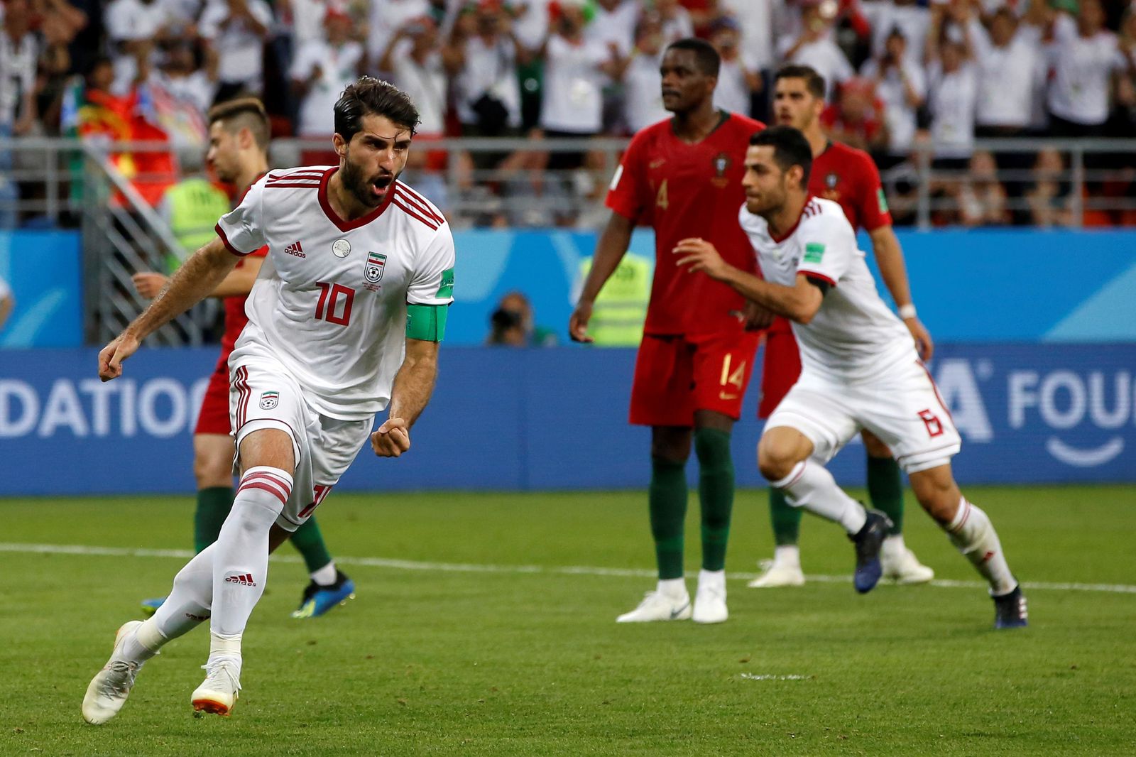 Las imágenes del Irán-Portugal