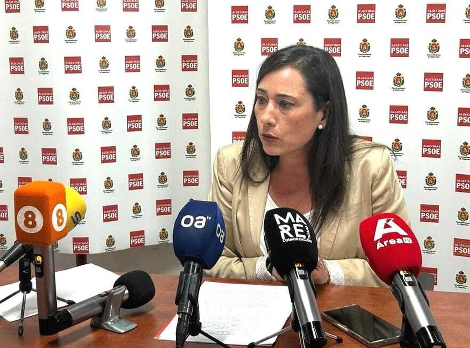 Rocío Arrabal, secretaria general del PSOE de Algeciras.