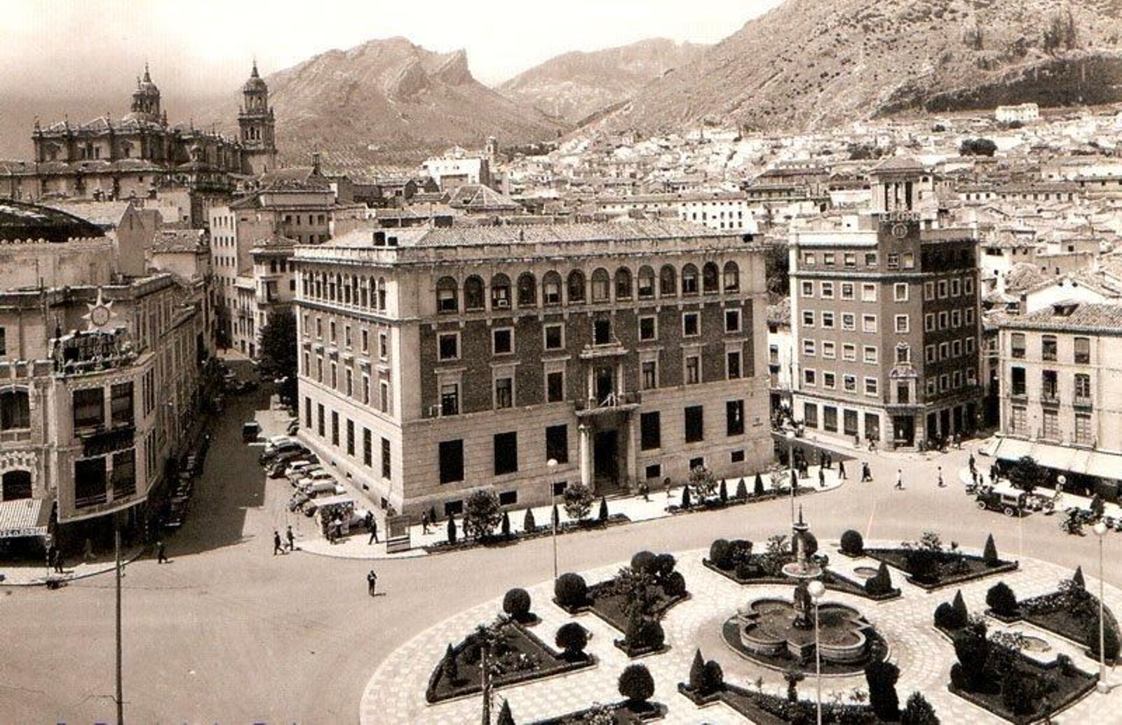 Plaza de la Constitución en 1956.