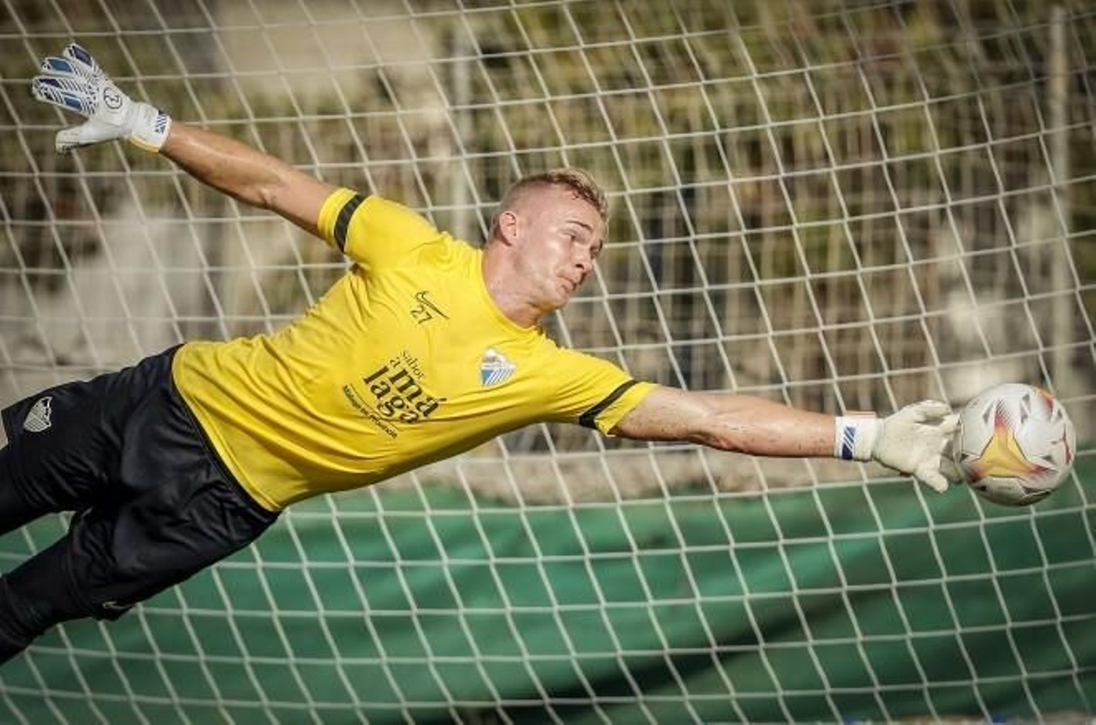 Dani Strindholm, en un entrenamiento en la Federación.