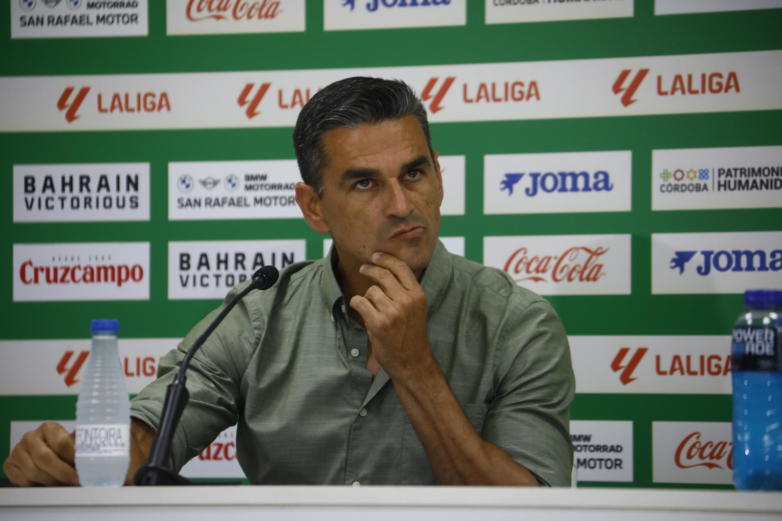 La presentación de la ampliación de contrato de Carlos Marín con el Córdoba CF, en imágenes