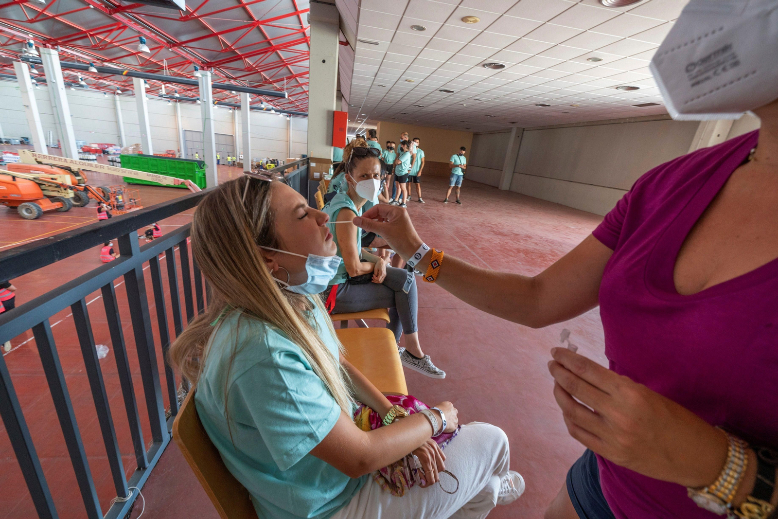 Pruebas PCR para detectar coronavirus.