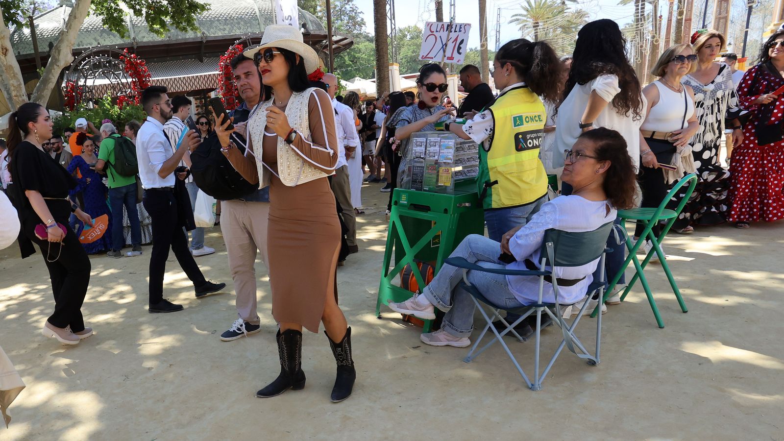 Imágenes del ambiente el miércoles en la Feria de Jerez 2024