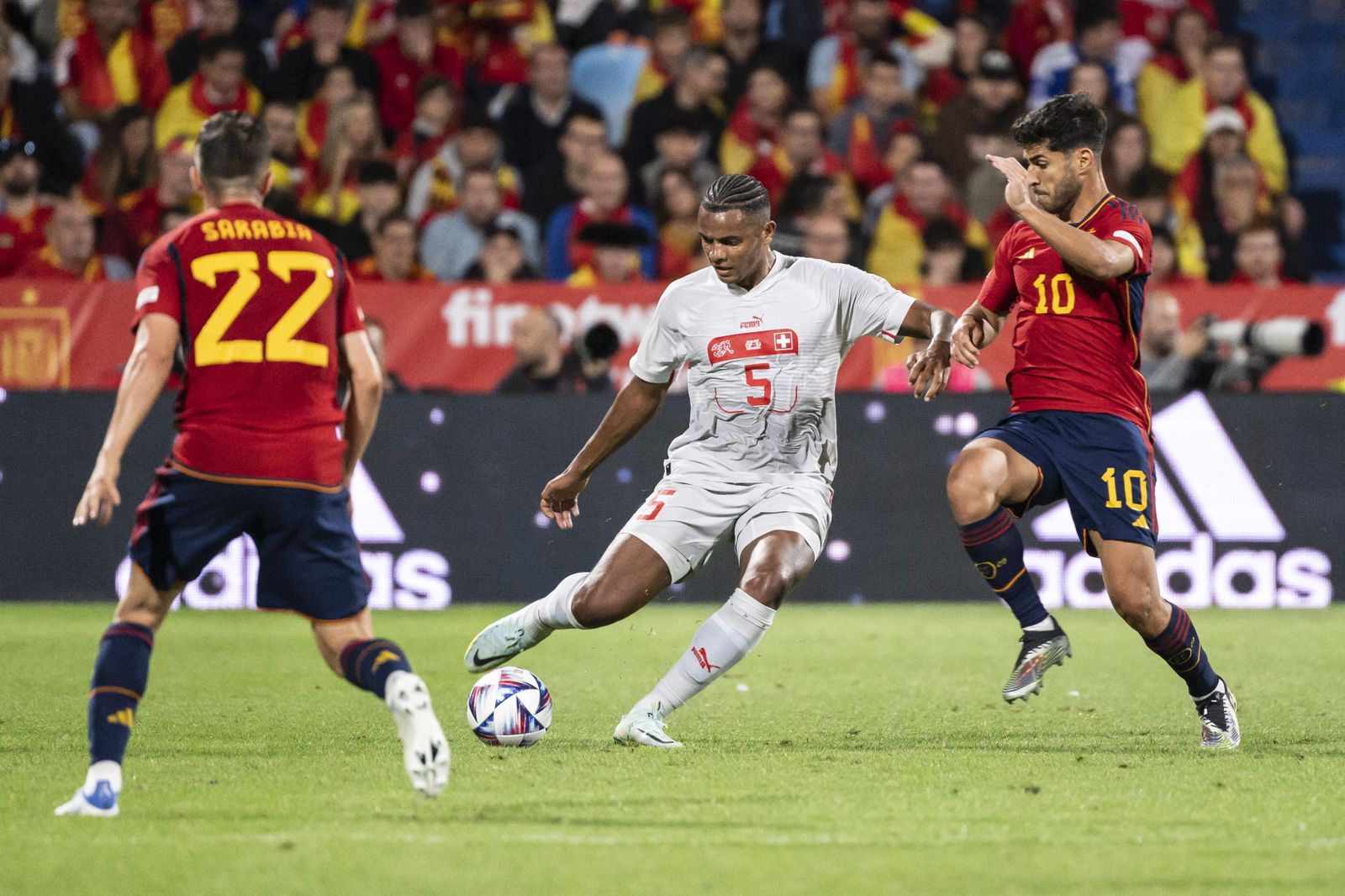 Las imágenes del España-Suiza