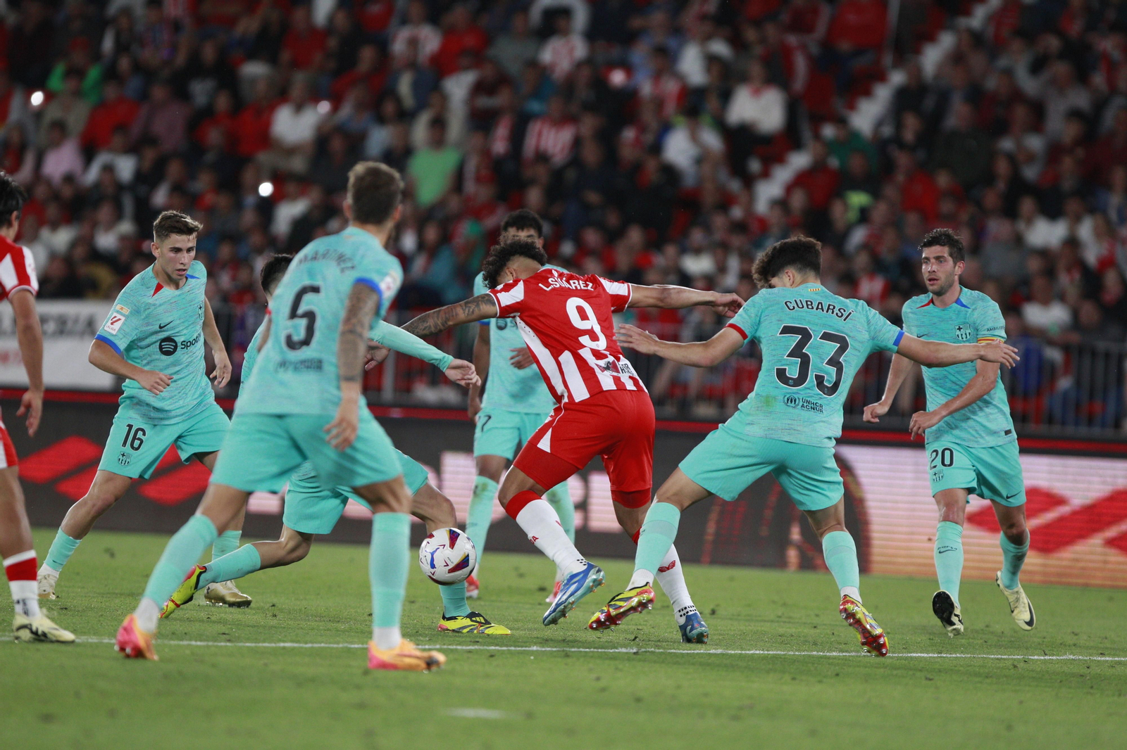 Las mejores imágenes del partido U.D. Almería-F.C. Barcelona