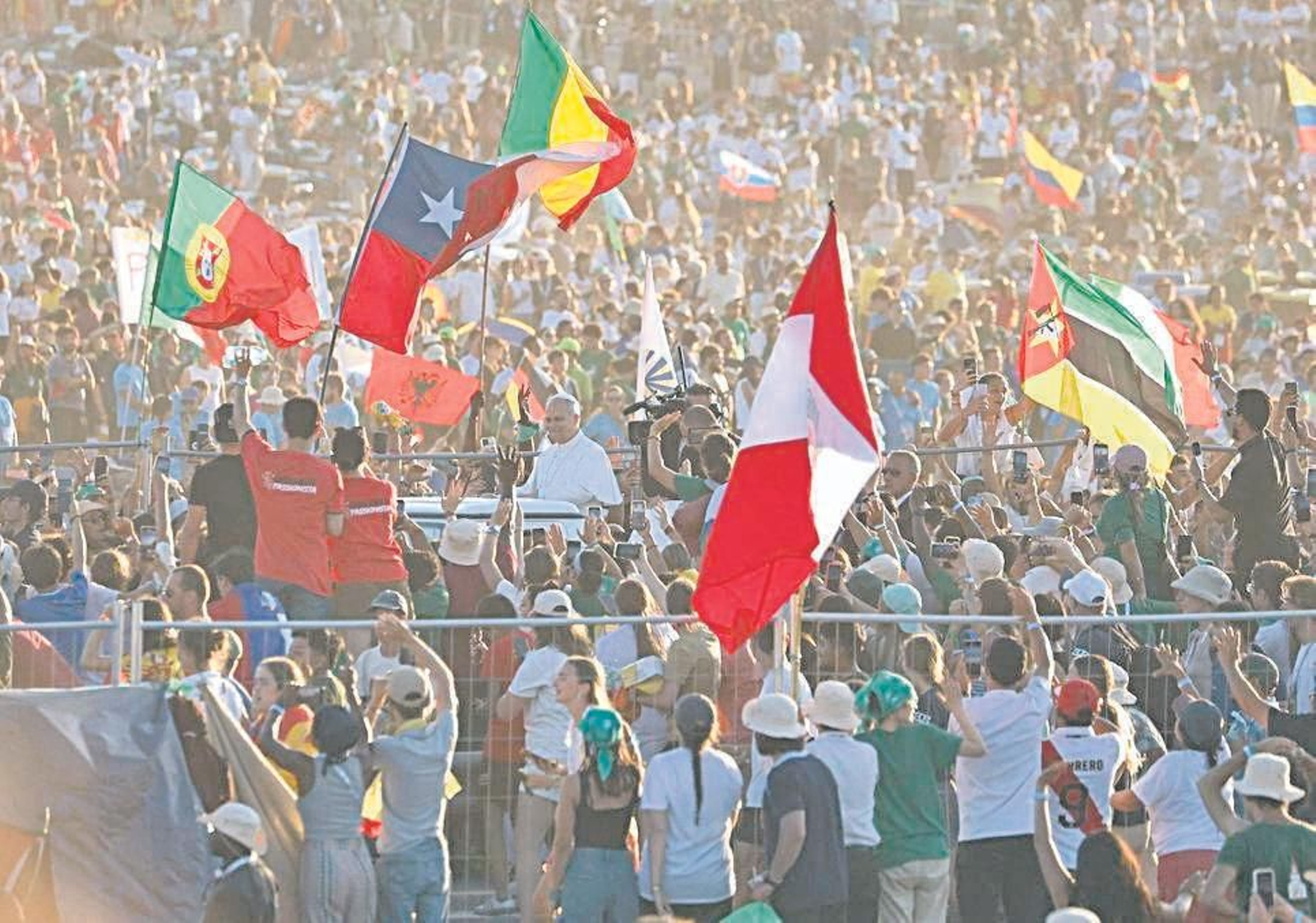 El Papa, en el acto central del Jubileo de la Juventud, en Roma.
