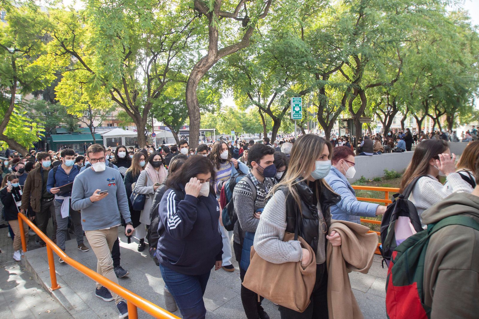 Un grupo de aspirantes a una plaza de MIR en la convocatoria de Sevilla.