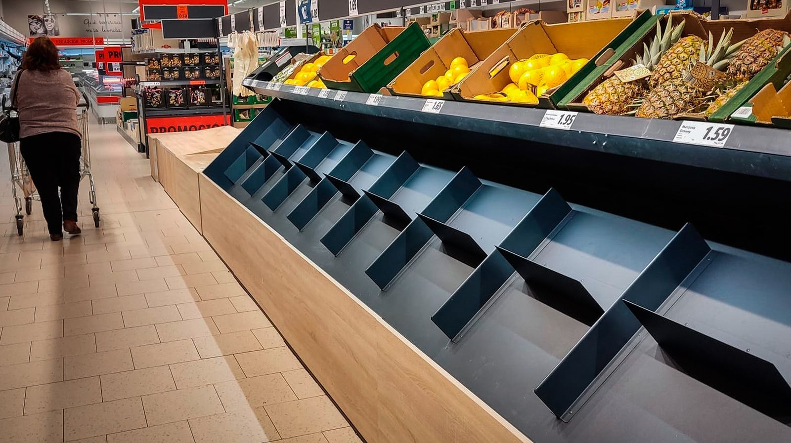 Quinto día de huelga de transporte y empieza a notarse ya la falta de algunos productos