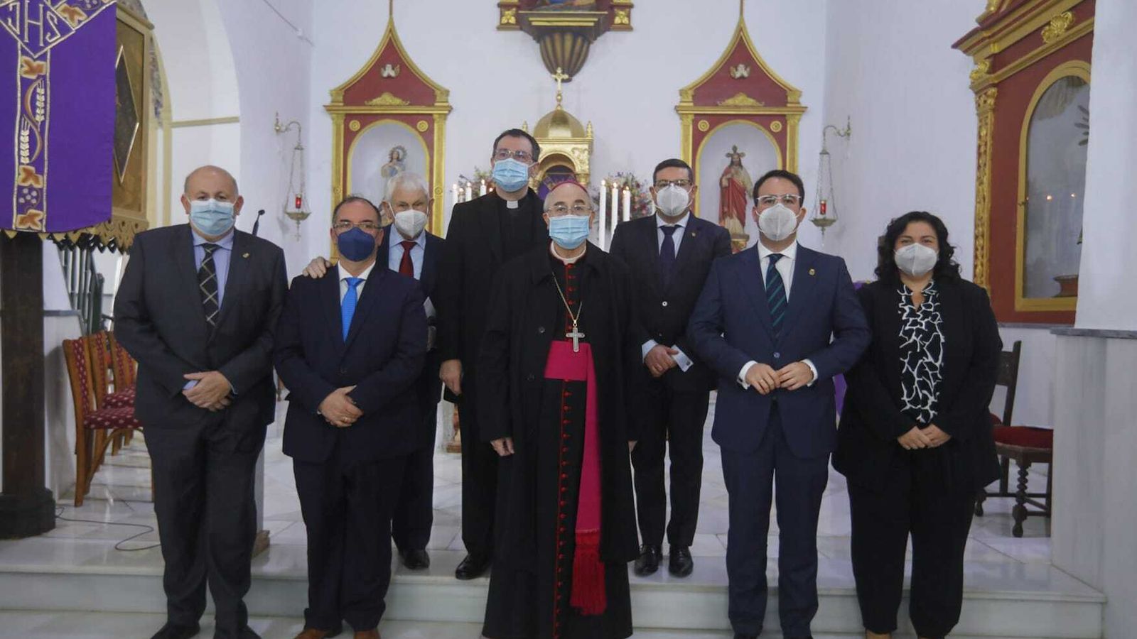 En marzo de este año, el anterior obispo, Adolfo González, inauguraba junto a responsables de la Diputación la renovada iglesia de Terque.