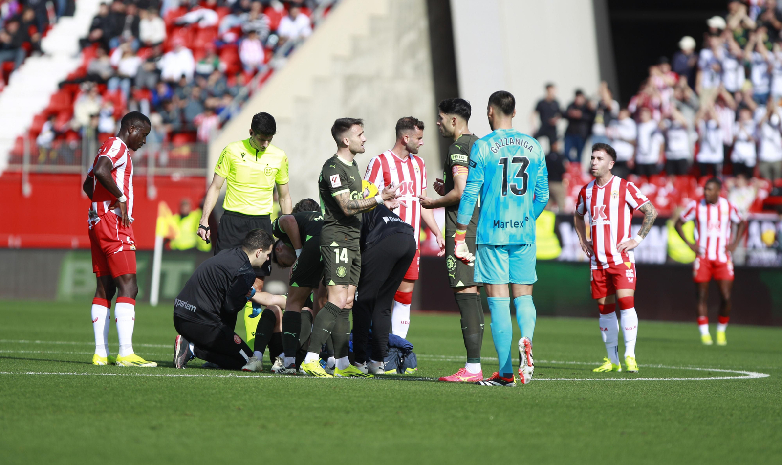 Las mejores imágenes del partido de fútbol U.D. Almería-Girona F.C.