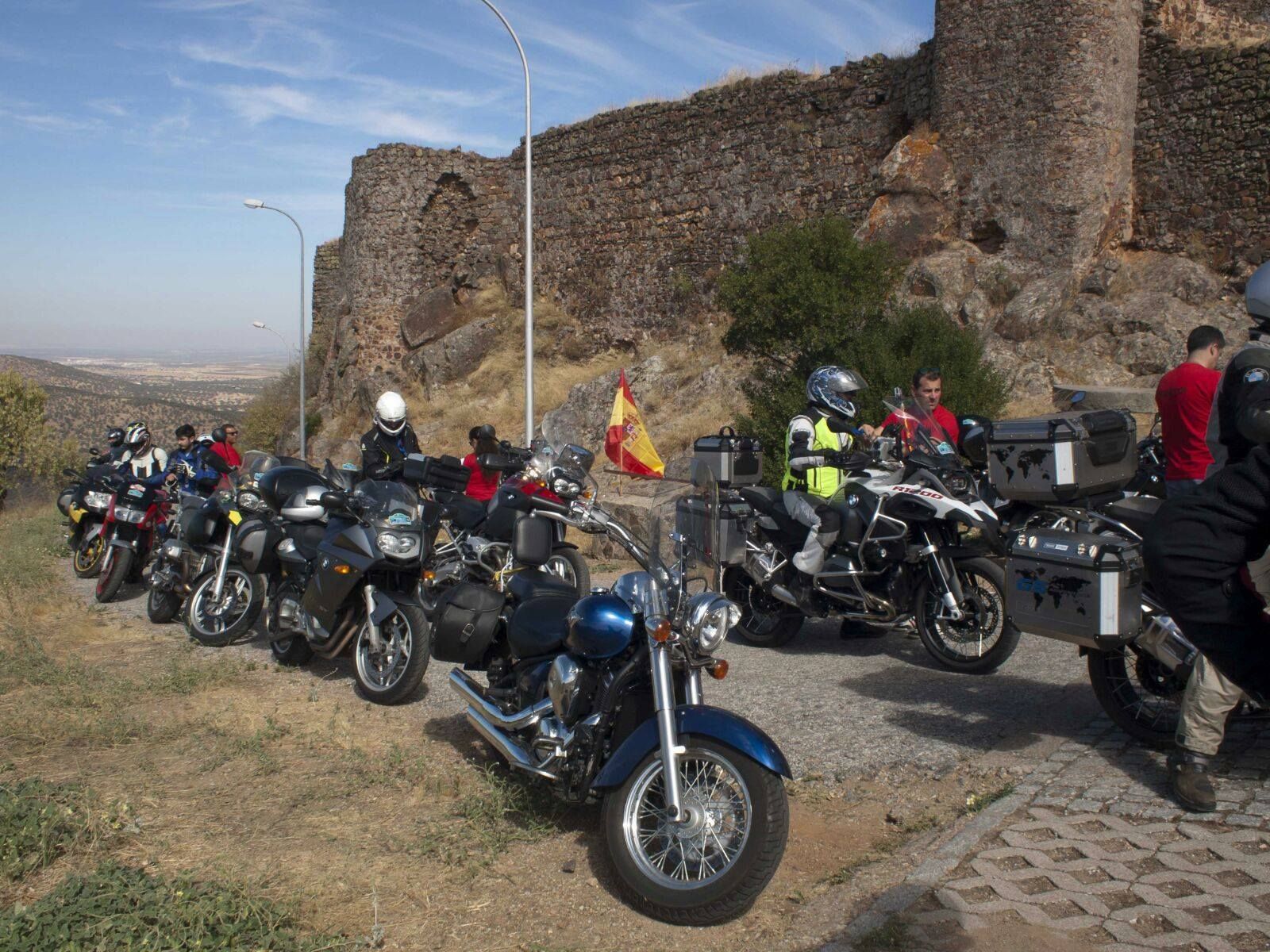 Miembros de Moteros Gaditanos, durante una celebración.