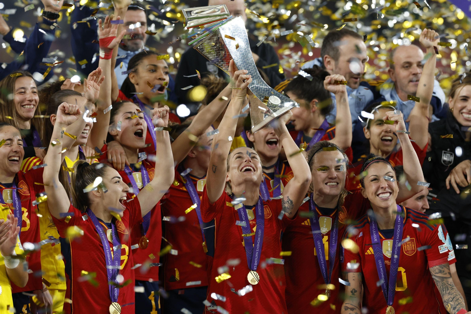 Las fotos del título de España en la Liga de Naciones