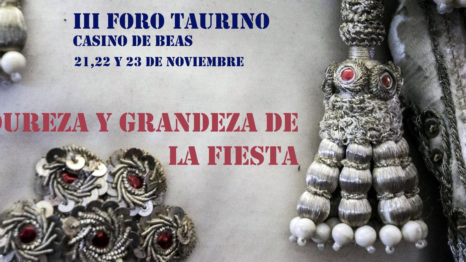 cartel anunciador del foro taurino de Beas