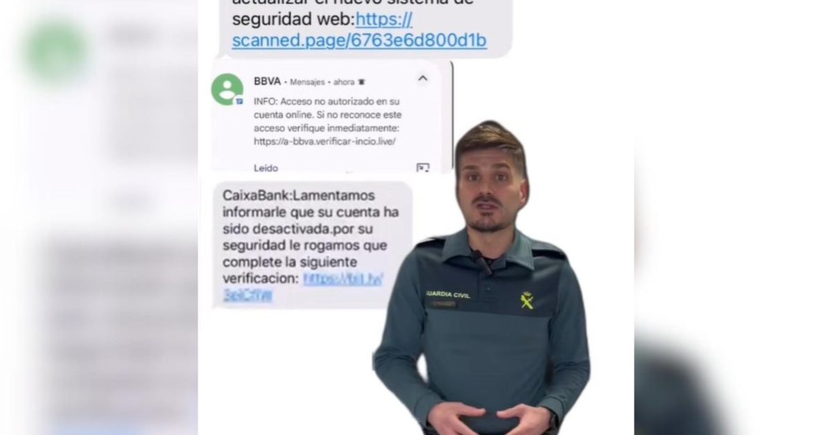 La Guardia Civil alerta sobre una nueva estafa a través de mensajes de ...