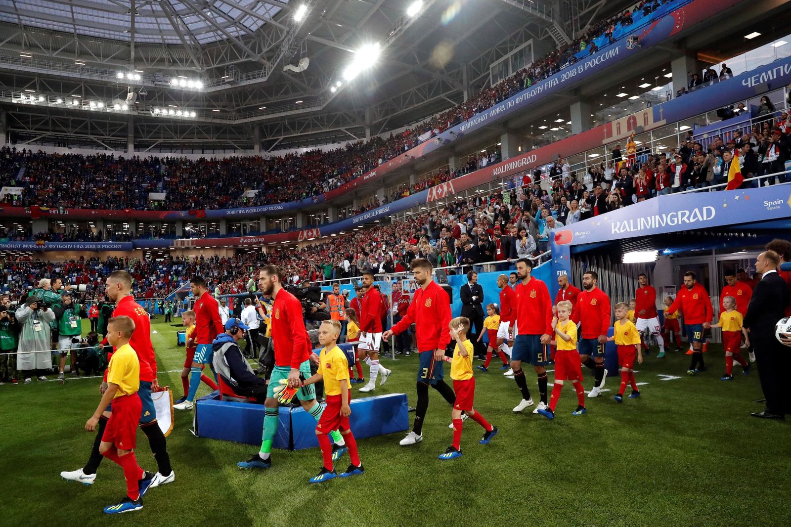 Las imágenes del España-Marruecos