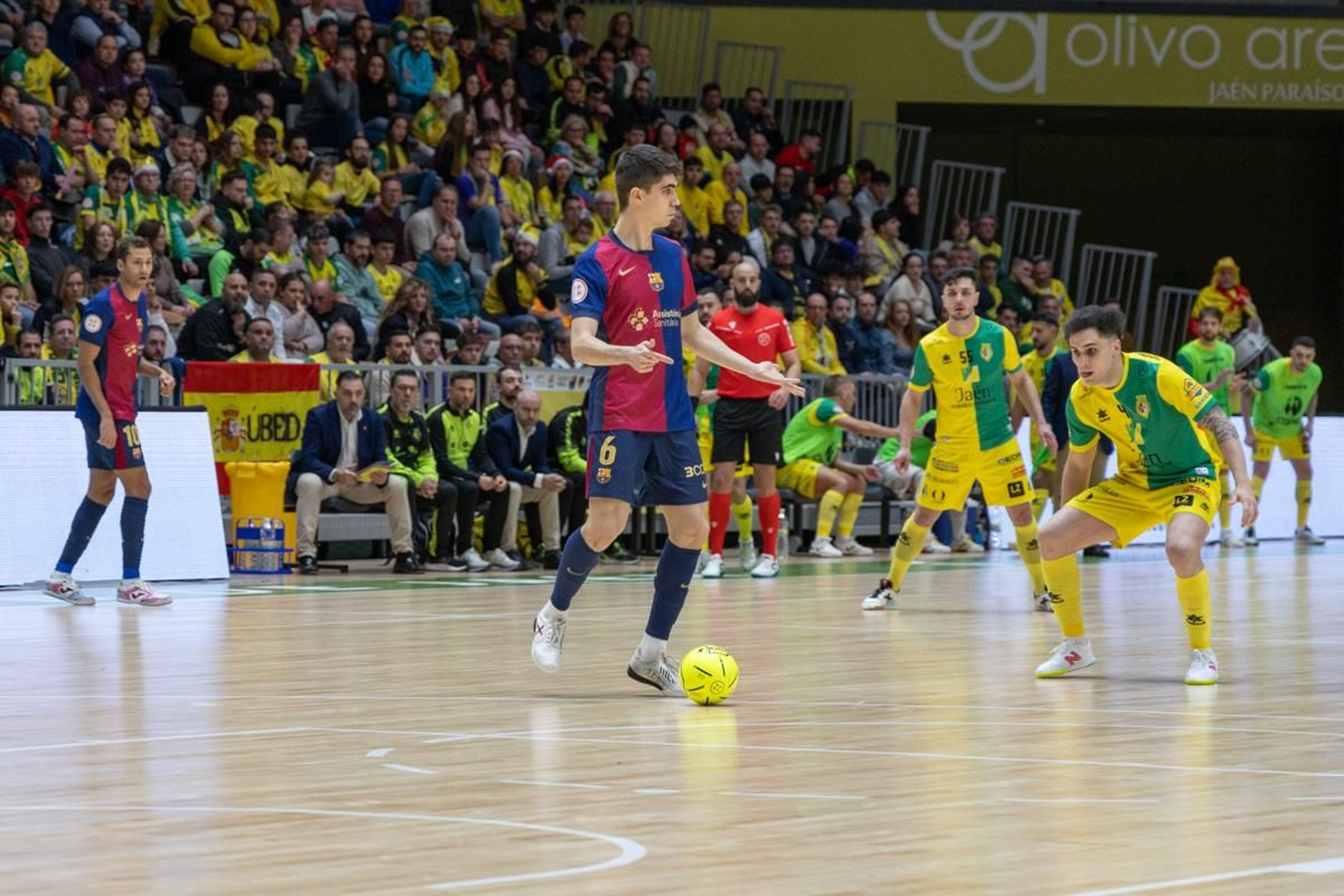 Antonio Pérez, en el reciente duelo ante Jaén FS en el Olivo Arena.
