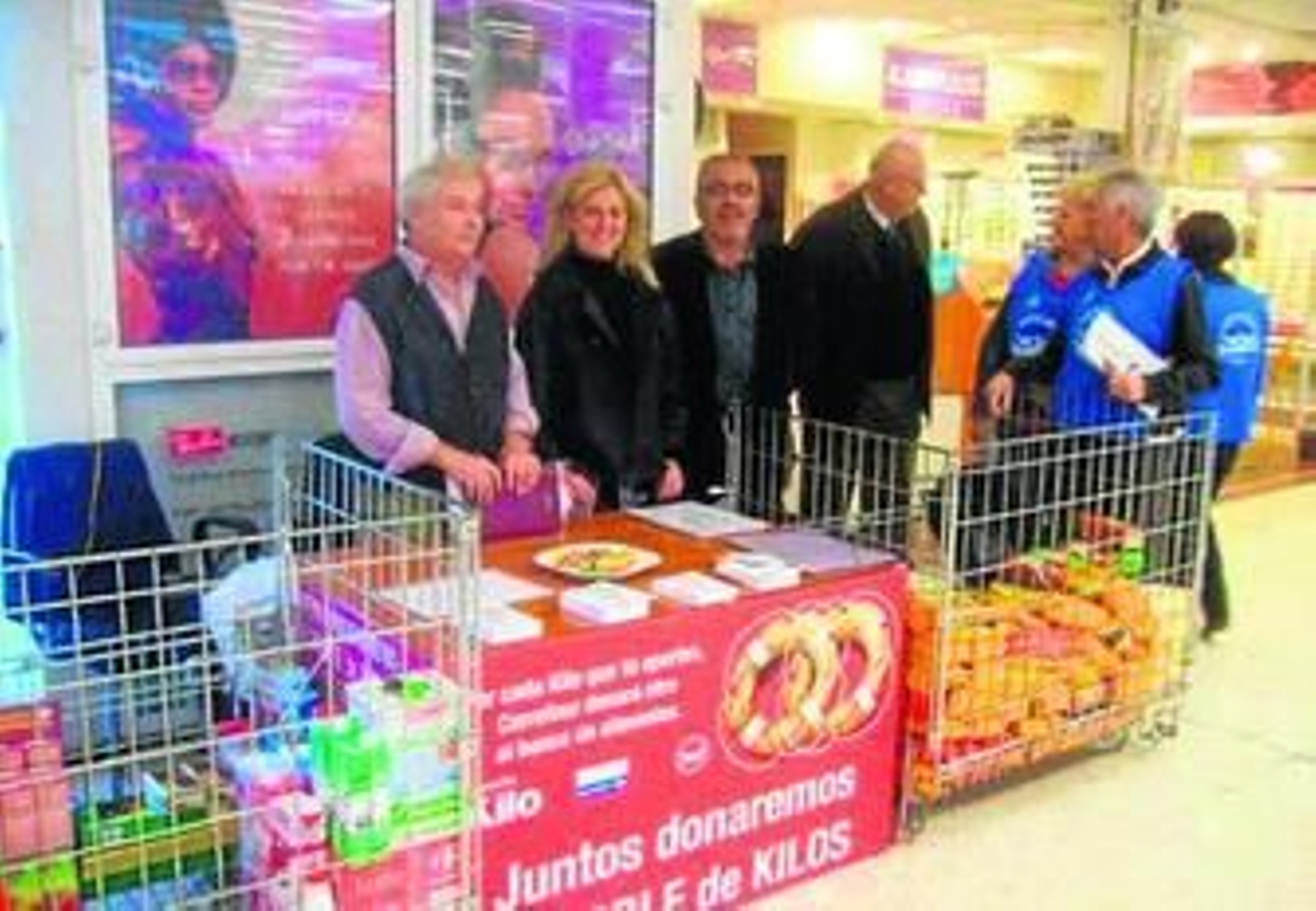 Una de las campañas realizadas por el  Banco de alimentos para la recogida en algunos establecimientos.