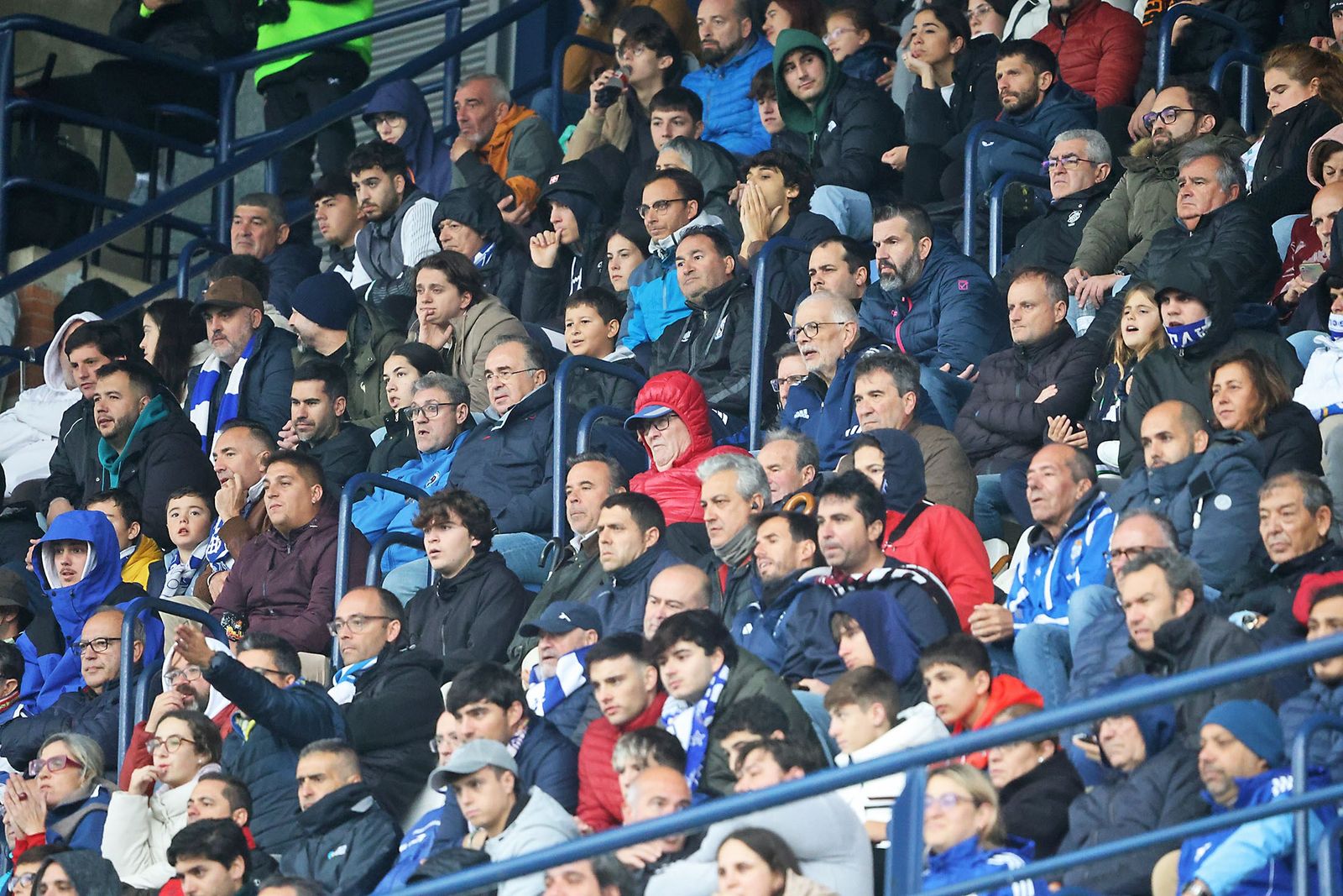 Recreativistas presentes en el Recre-UCAM Murcia del pasado día 10.